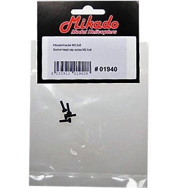 Mikado 01940 SOCKET HEAD CAP SCREW M2.5X8