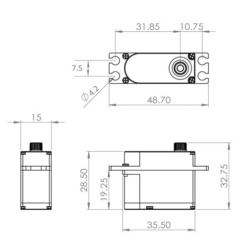 MKS High Voltage Mini Cyclic Servo HV9767