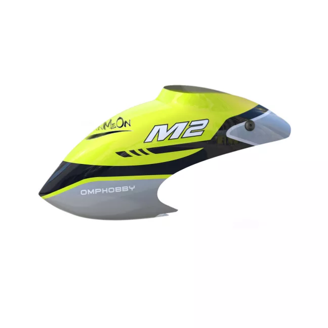 OMPHOBBY M2 Canopy Set-Racing Yellow For M2 2019/V2 OSHM2041