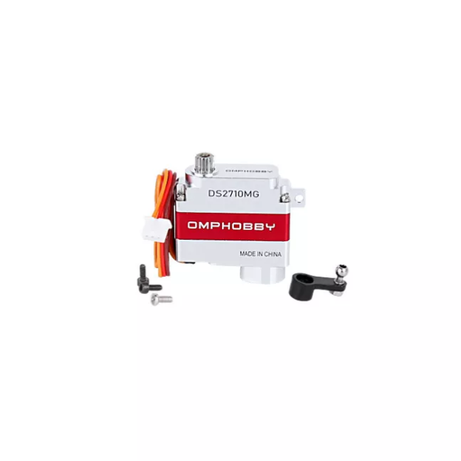 OMPHOBBY M2 Servo Set (Red & Silver) - M2 V2