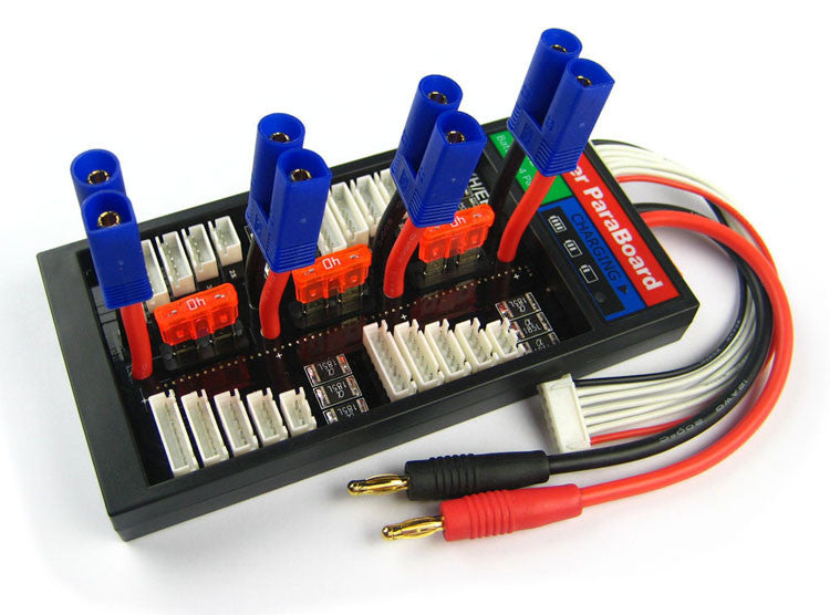 HIGH CURRENT 40A PARALLEL CHARGE BOARD (EC5 CONNECTOR) for 4 packs