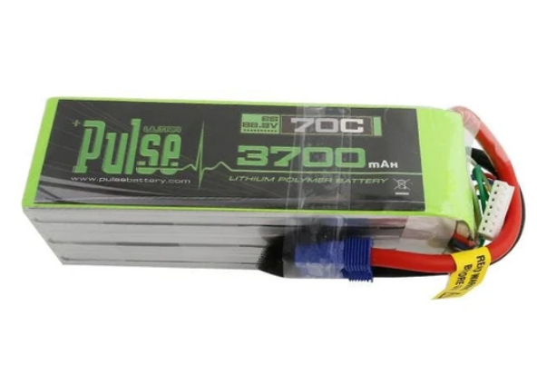 PULSE 3700mAh 6S 22.2V 70C LiPo Battery - EC5 Plug