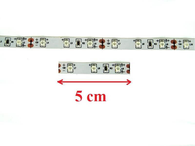 12V Soft LED light (5cm) - Yellow