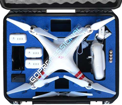 GO PROFESSIONAL CASES PHANTOM 2 VISION/GOPRO HARD CASE