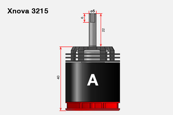 Xnova Motor Shaft 3215 Type A