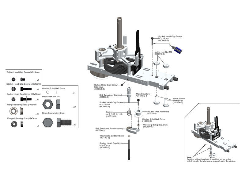 SAB DIN 12.9 Socket Head Cap M3x50 - Goblin 630/700/770