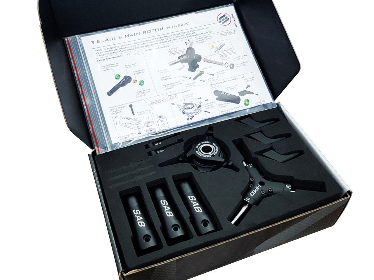 3 BLADES HEAD CONVERSION KIT- KRAKEN 700