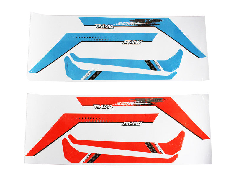 BLUE/ORANGE STICKERS - RAW 580