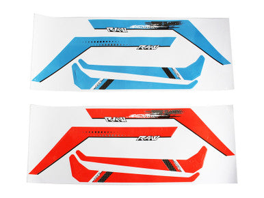 BLUE/ORANGE STICKERS - RAW 580
