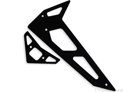 FUSUNO Black G10 Fiberglass Horizontal/Vertical Fins Trex 450 Sport - FUP-185