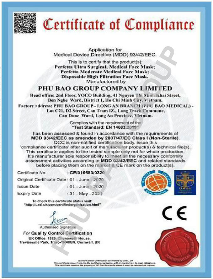 4-Ply Medical Face Mask- Level 3 ASTM (White) ** Water resistance (35 pcs/ box)
