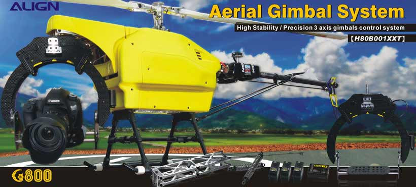 G800 Aerial Helicopter Gimbal System Super Combo