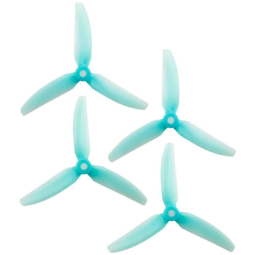 HQ Durable Prop 5X4.5X3V3 (2CW+2CCW)-Poly Carbonate BLUE