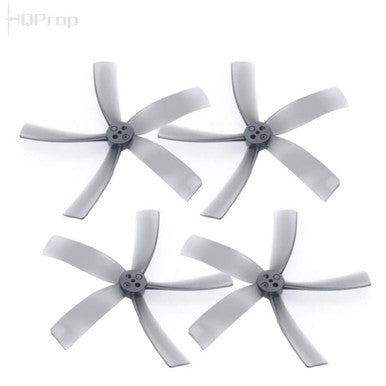 HQProp Duct-T75MMX5 for Cinewhoop Grey (2CW+2CCW)-Poly Carbonate