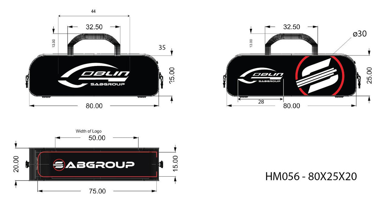 SAB GOBLIN 380/420 CARRY BAG - RED***Excluded From Sale ***