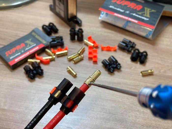 RCPROPLUS Supra X D6 6mm Solder-Less Connector (8M-8F) (8AWG)