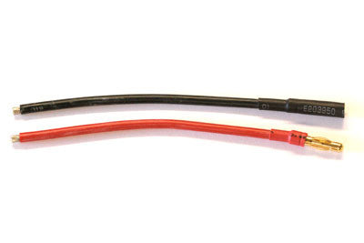 RC Heli 3.5mm gold plated banana (bullet) connectors w/ 10cm wires