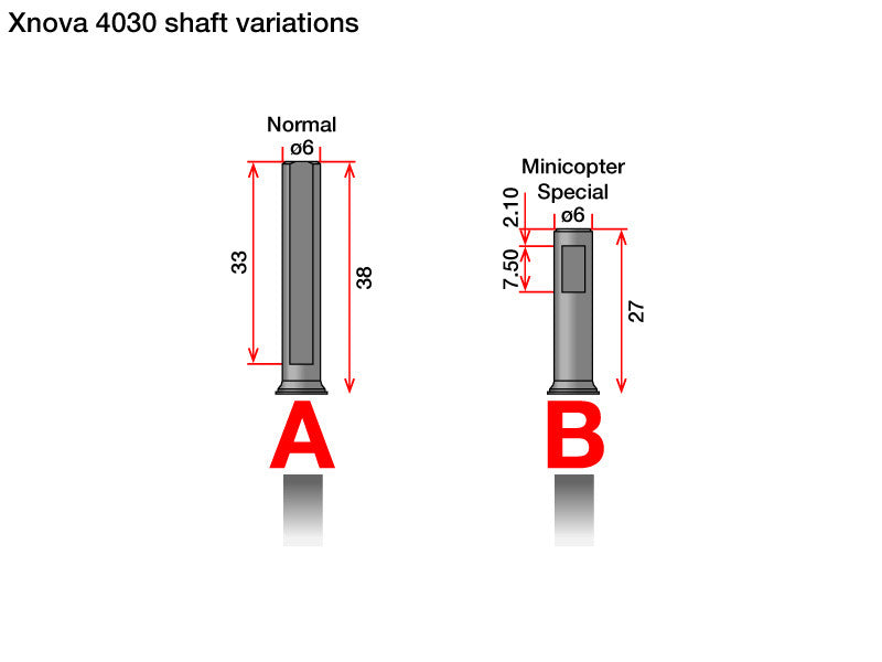 Xnova 4030 Motor Shaft Replacement (Shaft A)