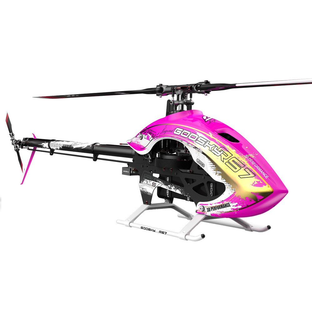 Goosky RS7 Ultra Helicopter Kit – Pink (Azure 700/105 Blades)