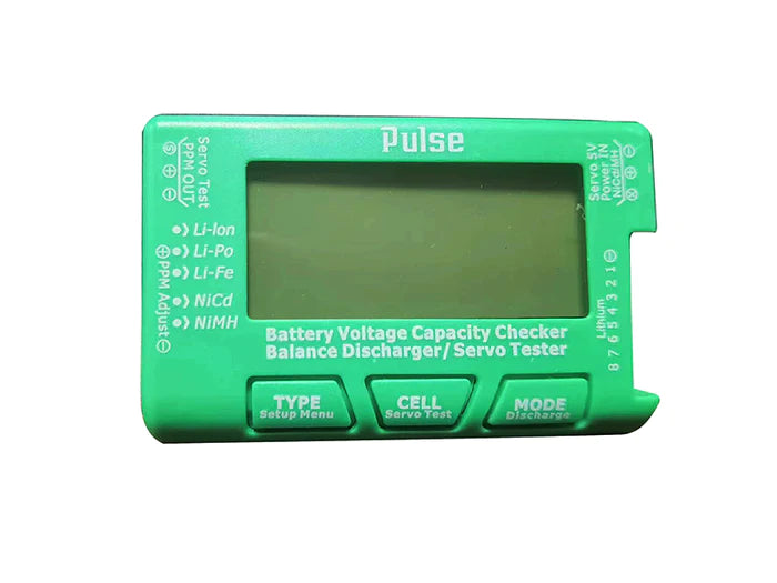 Pulse CellMeter 8 Green - Lipo Battery Checker & Servo Tester