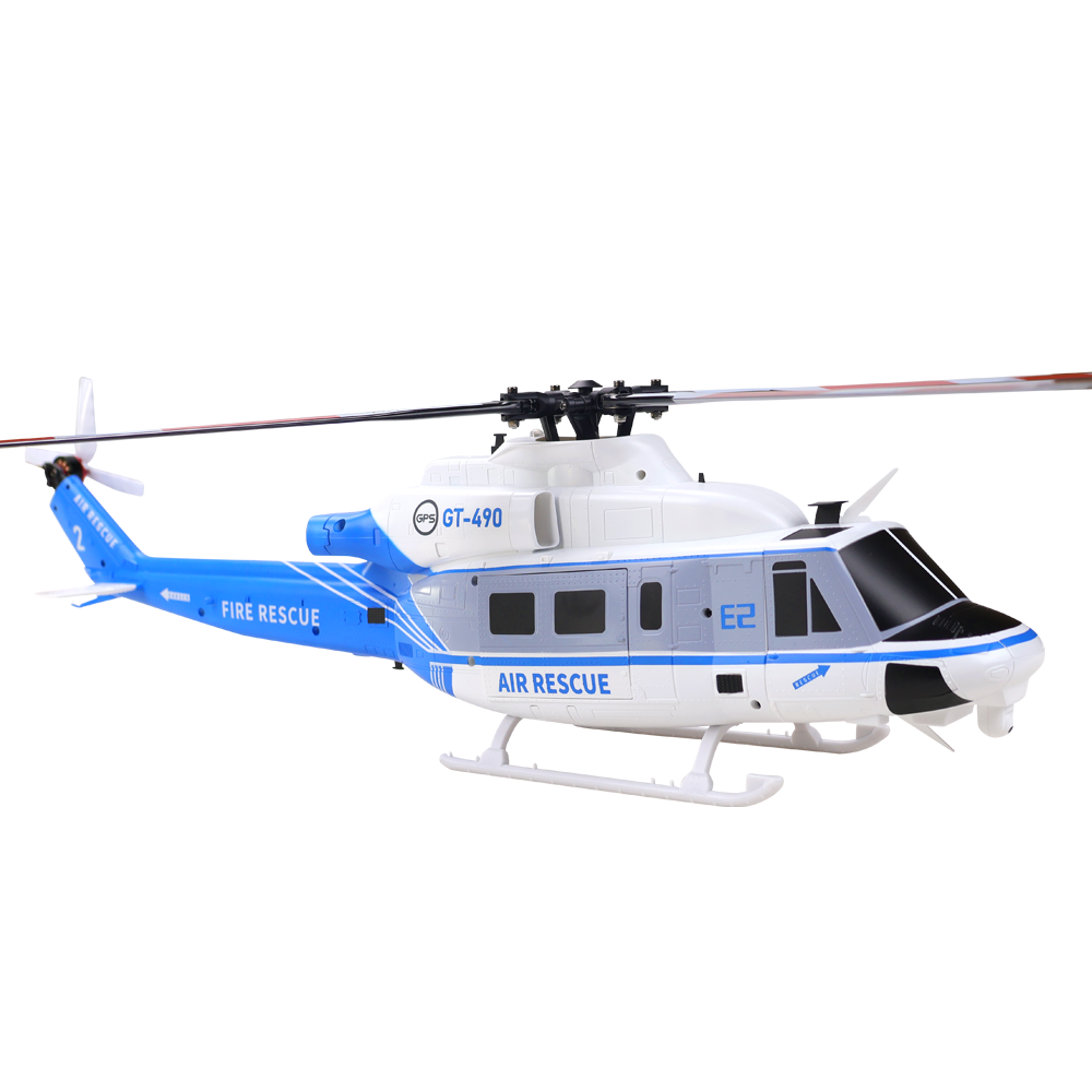 Goosky E2 UH-1Y Blue/White GPS Scale Helicopter RTF w/ Carrying Case
