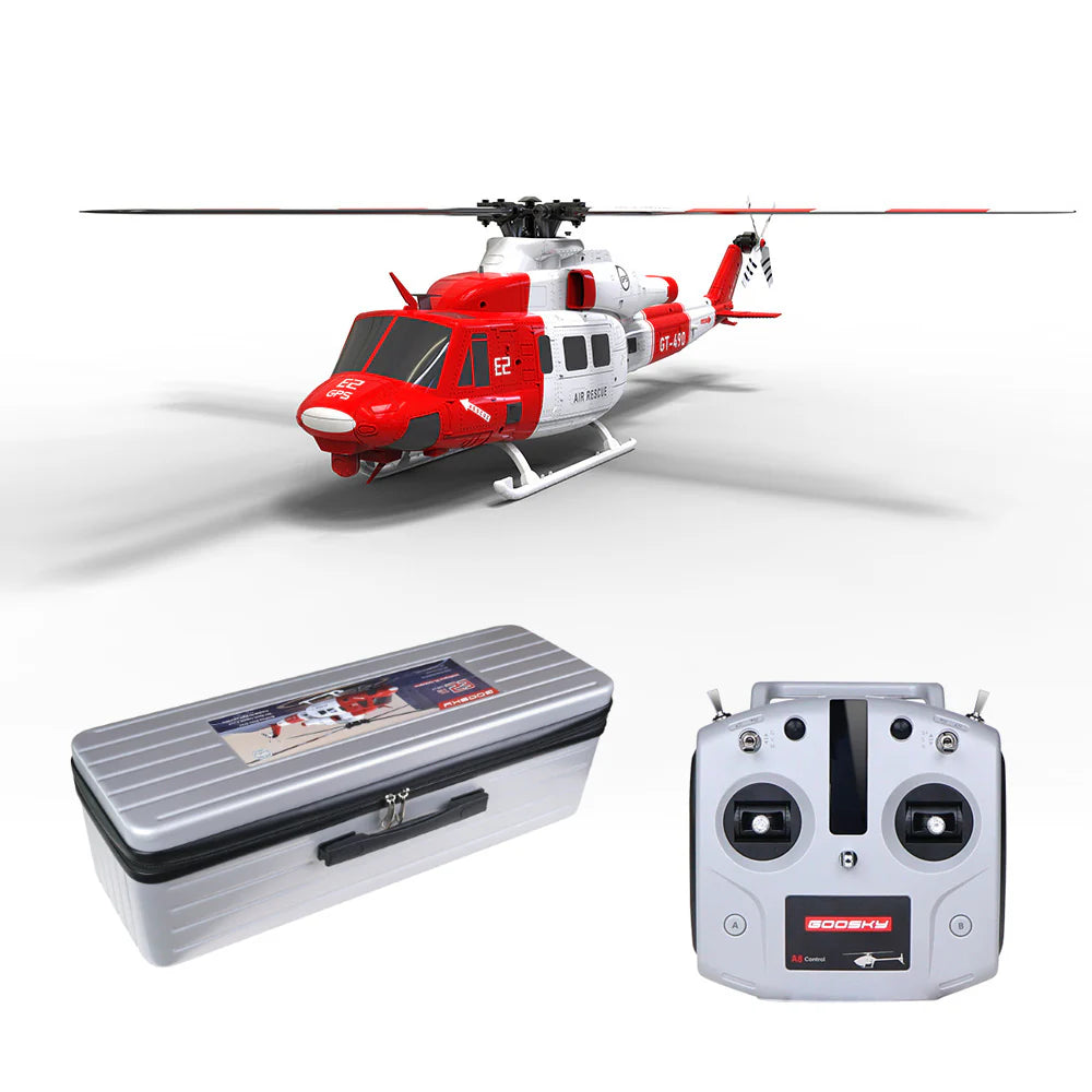 Goosky E2 UH-1Y Air Rescue GPS Scale Helicopter - RTF w/ Carrying Case