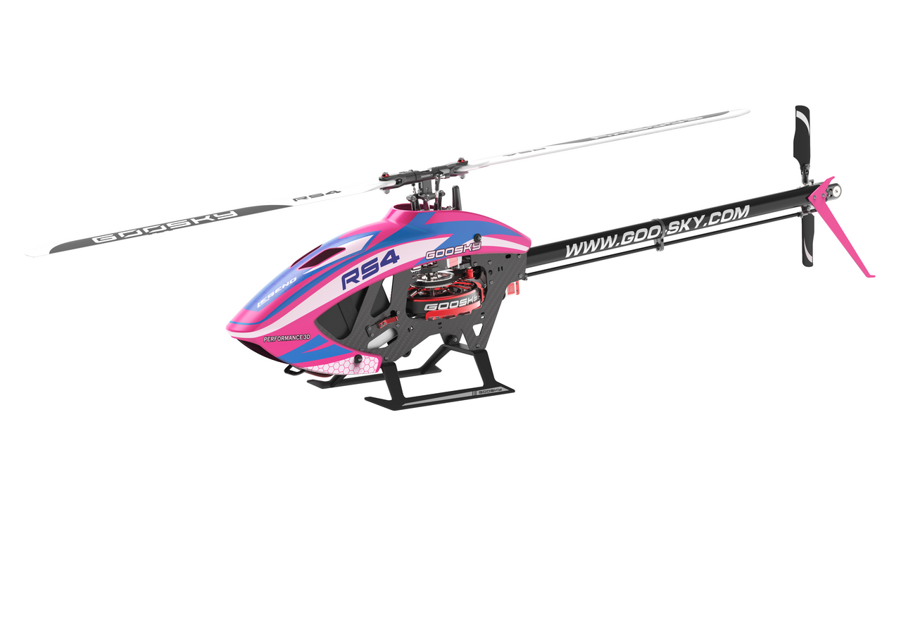 Goosky Legend RS4 Venom Helicopter Kit With Motor - Pink