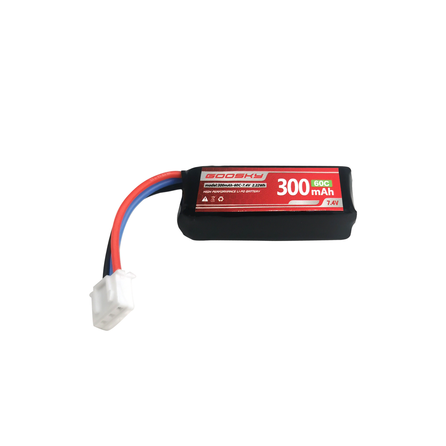 Goosky S1 300mah 2S 7.2V Lipo Battery