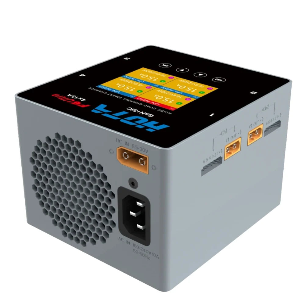 HOTA F6 Ultra 1000W 60A 1-6S Quad Channel AC/DC GaN + SiC Smart Charger