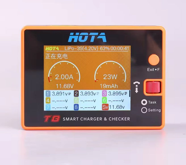 HOTA T8 650W 1-8S DC Smart Charger & Checker