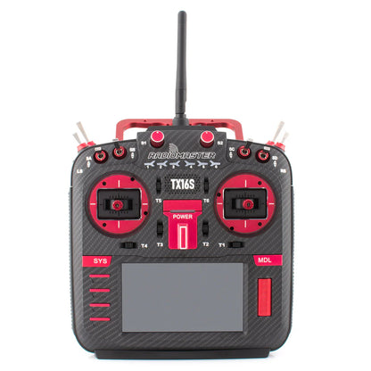 TX16S Mark II Max Hall Gimbal Red Carbon (Mode 2)