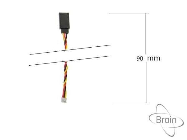External Variometer or Governor JR/Futaba to JST Adapter Cable 90mm
