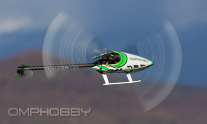 OMPHobby M1 V3 Pro BNF Helicopter (Aurora Green)