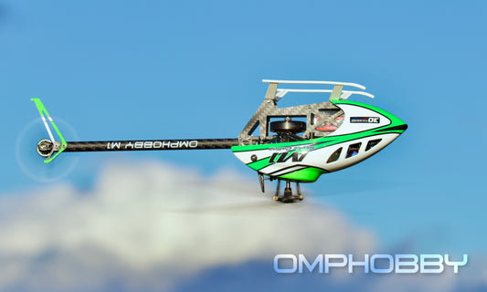 OMPHobby M1 V3 Pro BNF Helicopter (Aurora Green)