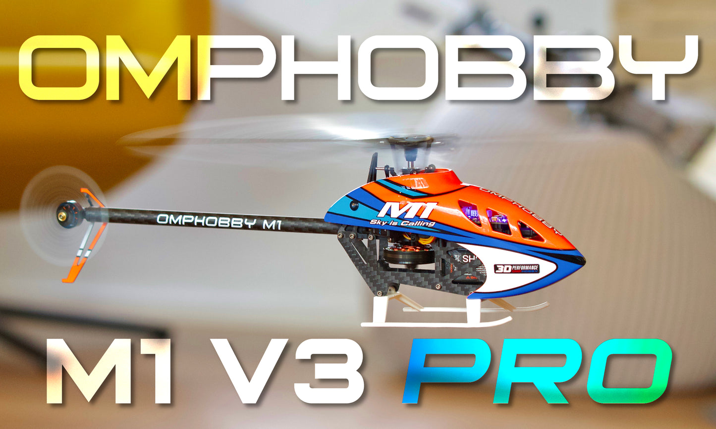 OMPHobby M1 V3 Pro BNF Helicopter (Cosmic Orange)