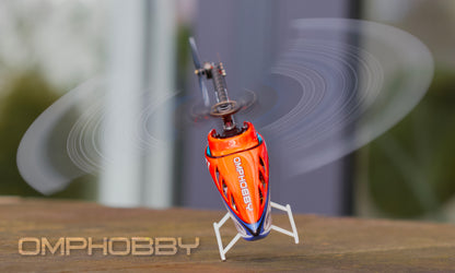 OMPHobby M1 V3 Pro BNF Helicopter (Cosmic Orange)