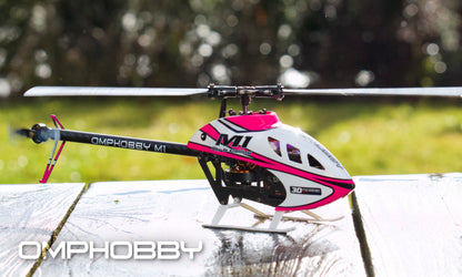 OMPHobby M1 V3 Pro BNF Helicopter (Nebular Pink)