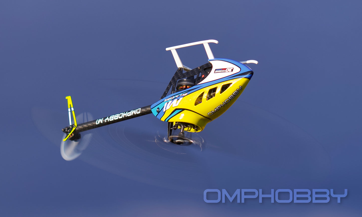 OMPHobby M1 V3 Pro BNF Helicopter (Solar Yellow)