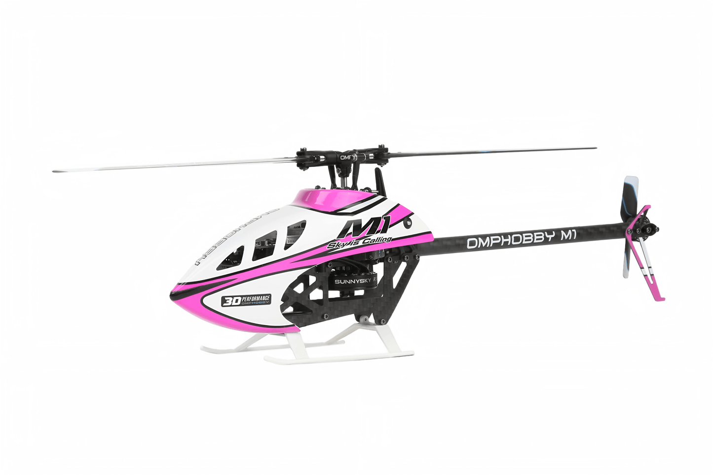 OMPHobby M1 V3 Pro BNF Helicopter (Nebular Pink)