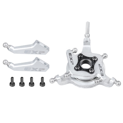 OMP M4 EXP upgrade set Swashplate + Arms (Silver)
