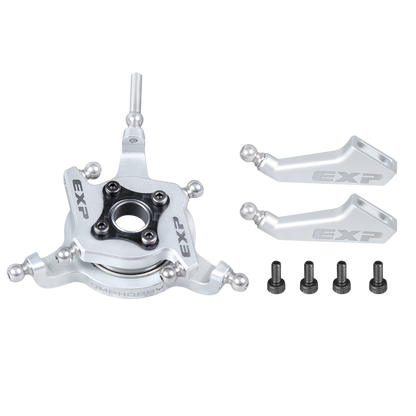 OMP M4 EXP upgrade set Swashplate + Arms (Silver)