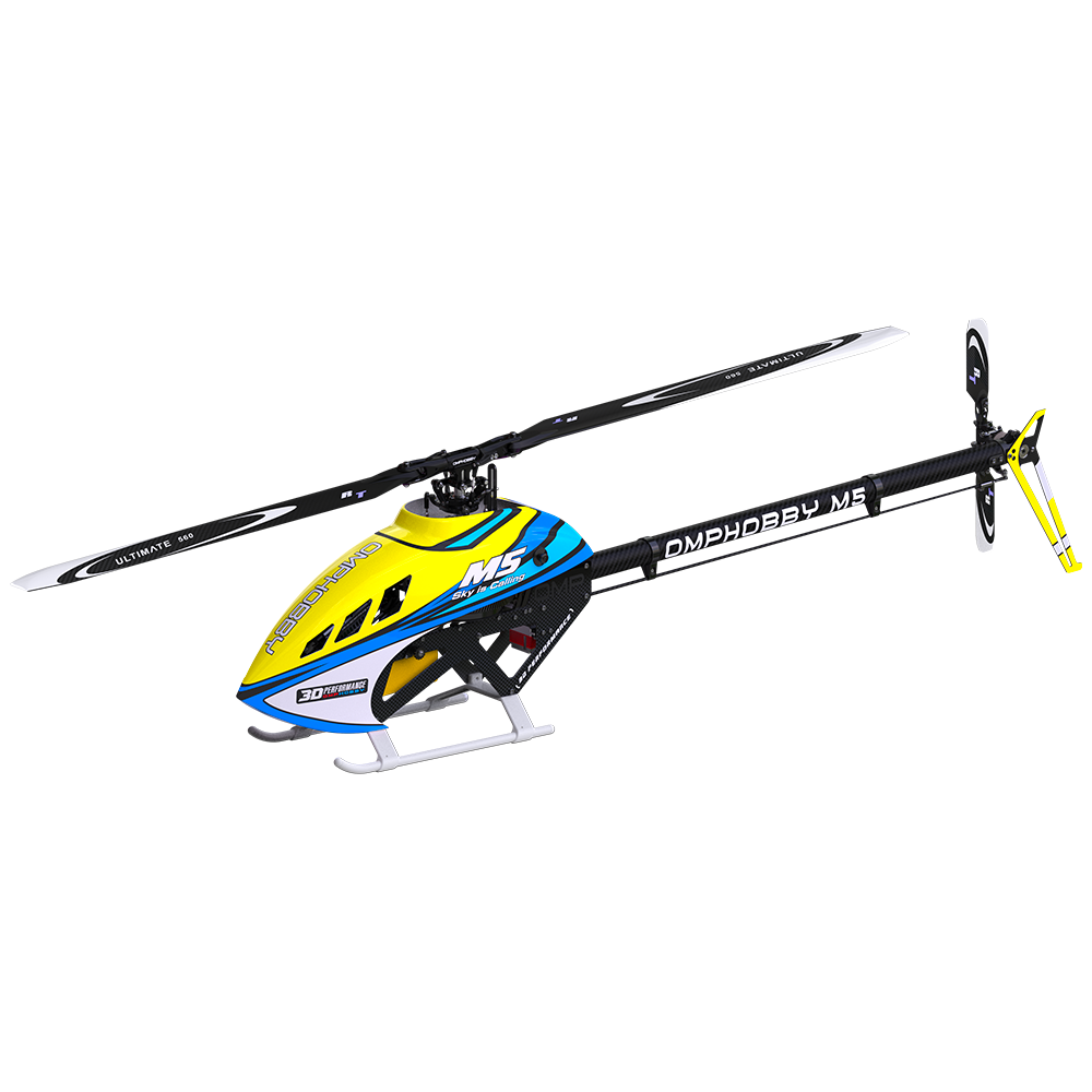 OMPHobby M5 Helicopter (no blades) - Yellow *** Holiday Specials ***