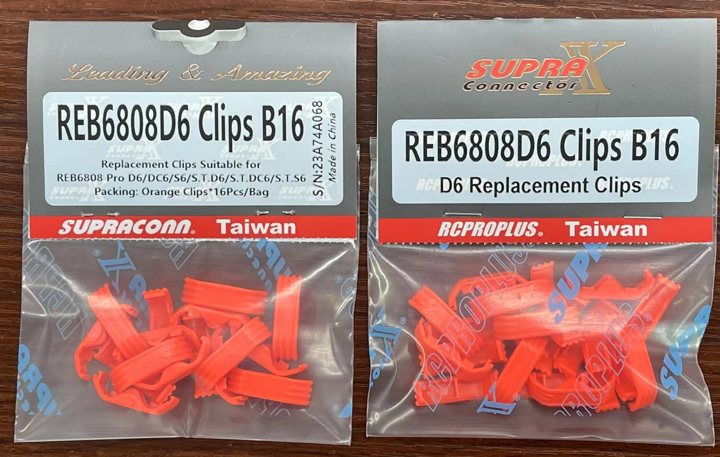 RCPROPLUS D6/S6 Series Replacement Clips – 16 pcs