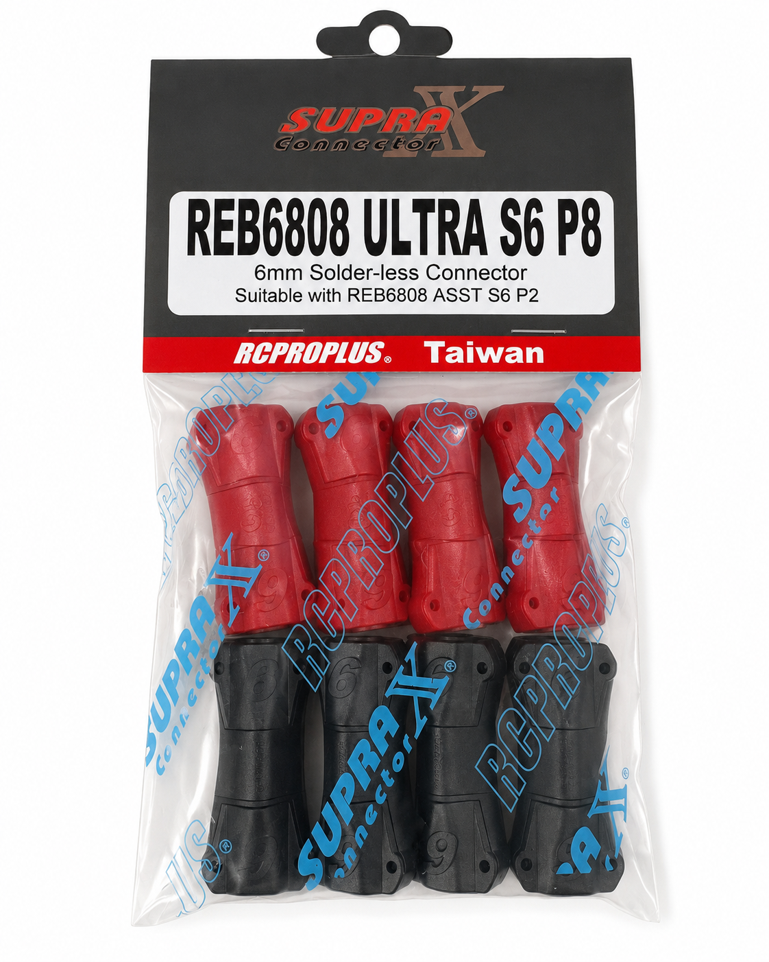RCPROPLUS REB6808 ULTRA S6 P8 6mm Solderless Connector Set