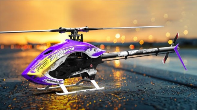 Goosky RS7 Ultra Helicopter Kit – Purple (No blades) – Rotorquest Inc.