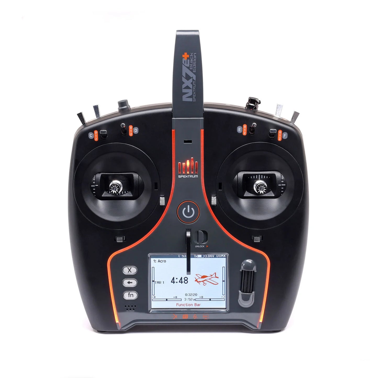 Spektrum NX7e+ 14-Channel DSMX Transmitter Only - Black Edition
