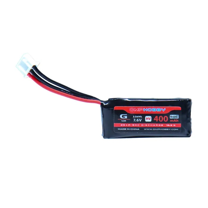 OMPHOBBY M1 / M1 EVO Replacement Lithium Battery Set – 2S 400mAh 50C