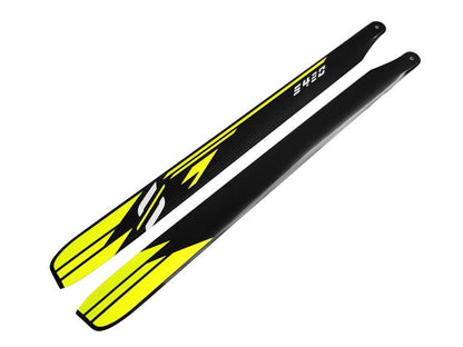 Carbon Fiber Main Blades Yellow 420mm