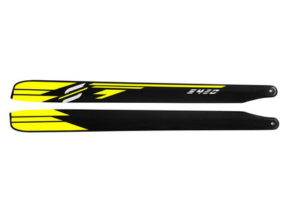 Carbon Fiber Main Blades Yellow 420mm