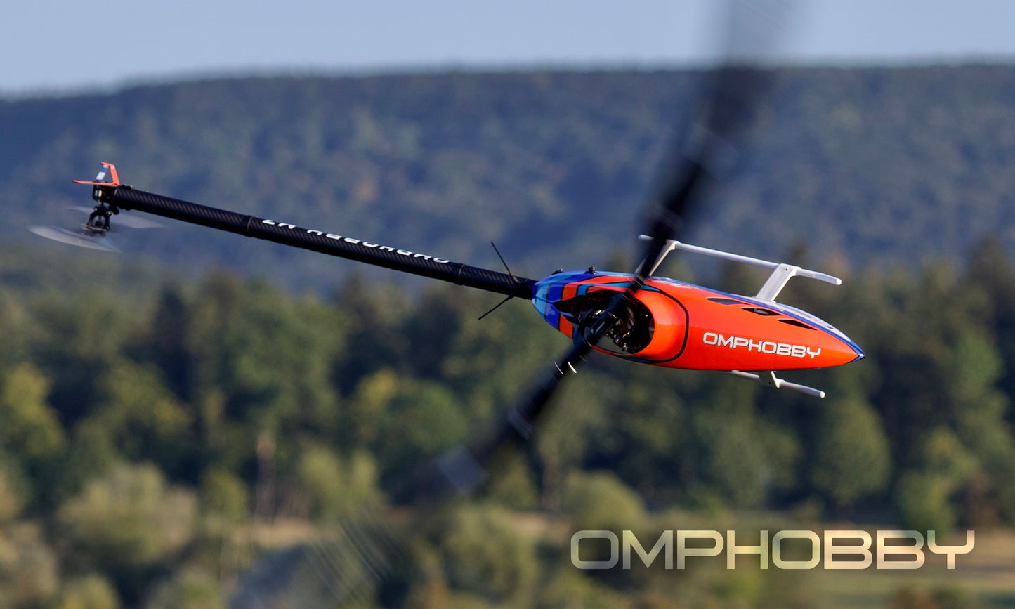 OMPHobby M7R Helicopter Kit (w/ main & tail blades) - Orange